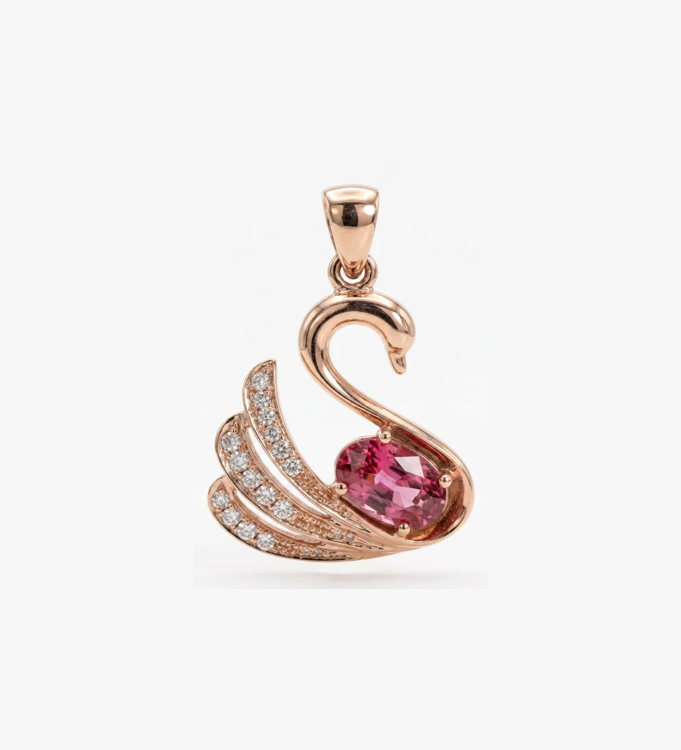 Swan Serenade Pendant Swan Serenade Crystal Pendant Necklace - Image 1