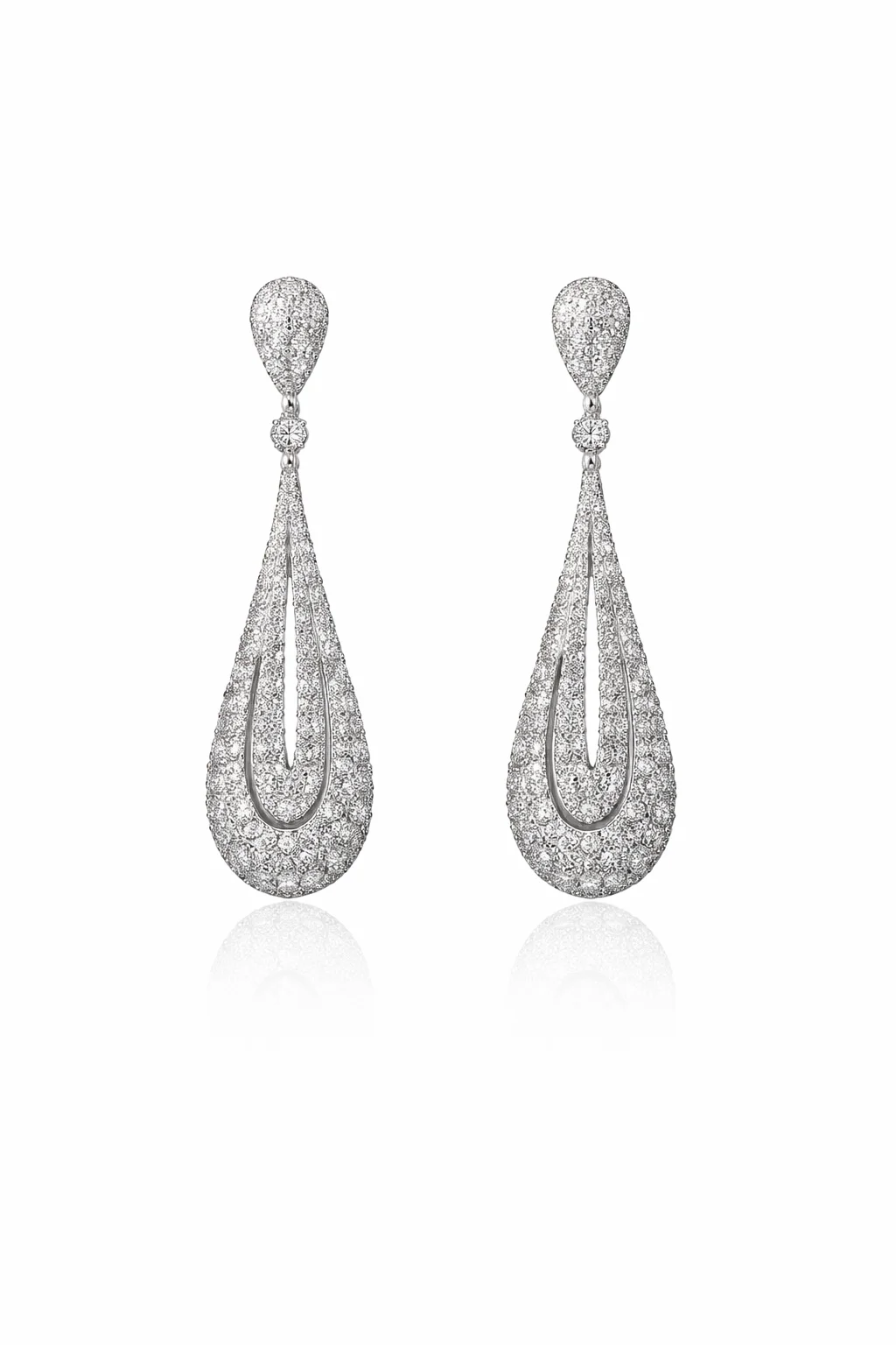 Teardrop Luxe Earrings Teardrop Luxe Statement Earrings - Image 1